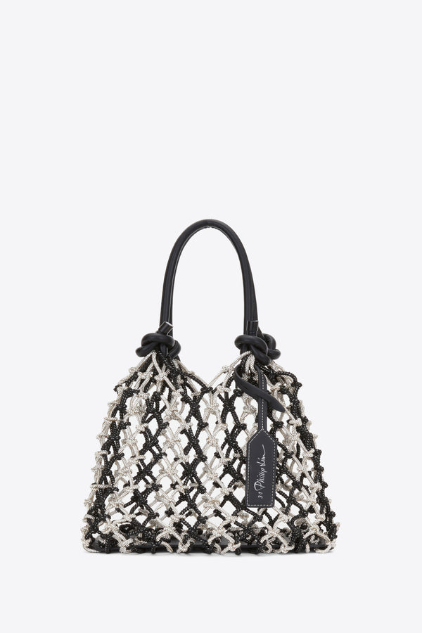 3.1 Phillip Lim Crystal Macrame Mini Sac SILVER MULTI