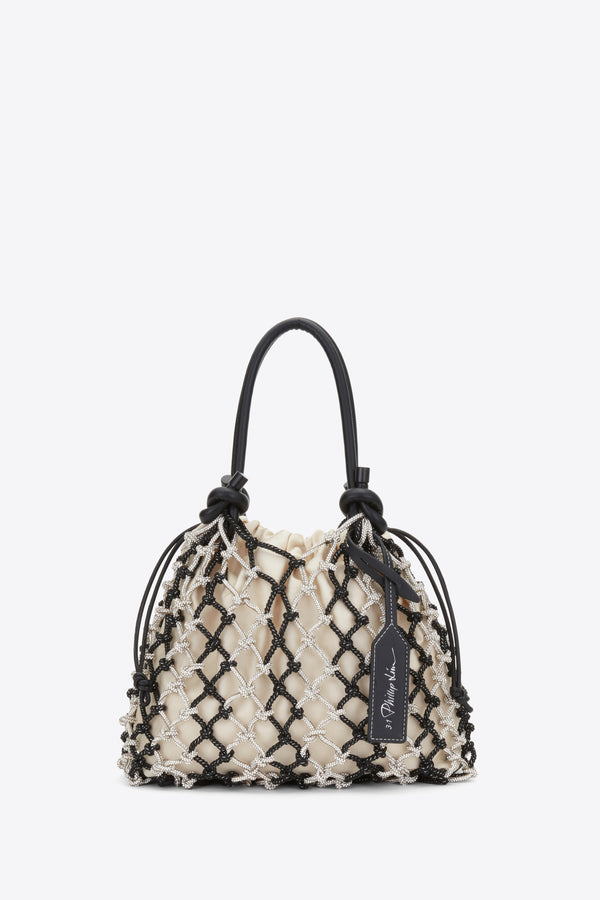 3.1 phillip lim Crystal Macrame Mini Sac SILVER MULTI