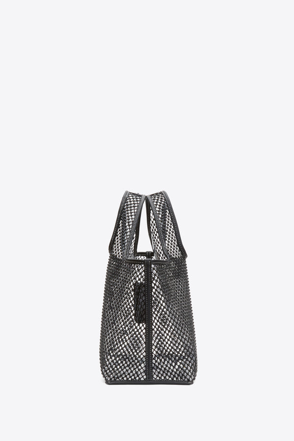 3.1 Phillip Lim Embellished Mesh Mini Market Tote BLACK