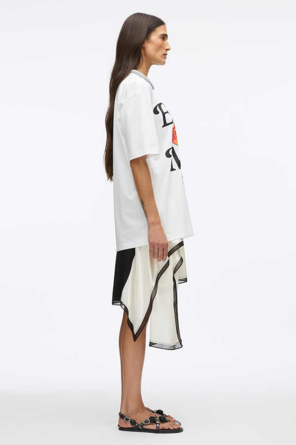 3.1 Phillip Lim Enjoy The Moment Embellished Tee WHITE MULTI