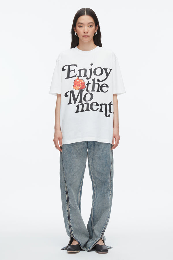 3.1 Phillip Lim Enjoy The Moment Oversized Tee WHITE MULTI