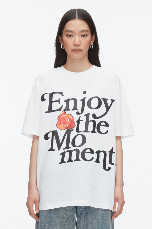 3.1 Phillip Lim Enjoy The Moment Oversized Tee WHITE MULTI