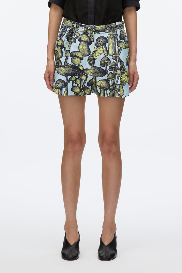 3.1 Phillip Lim Ethereal Mushroom Single Pleat Short SKY BLUE MULTI