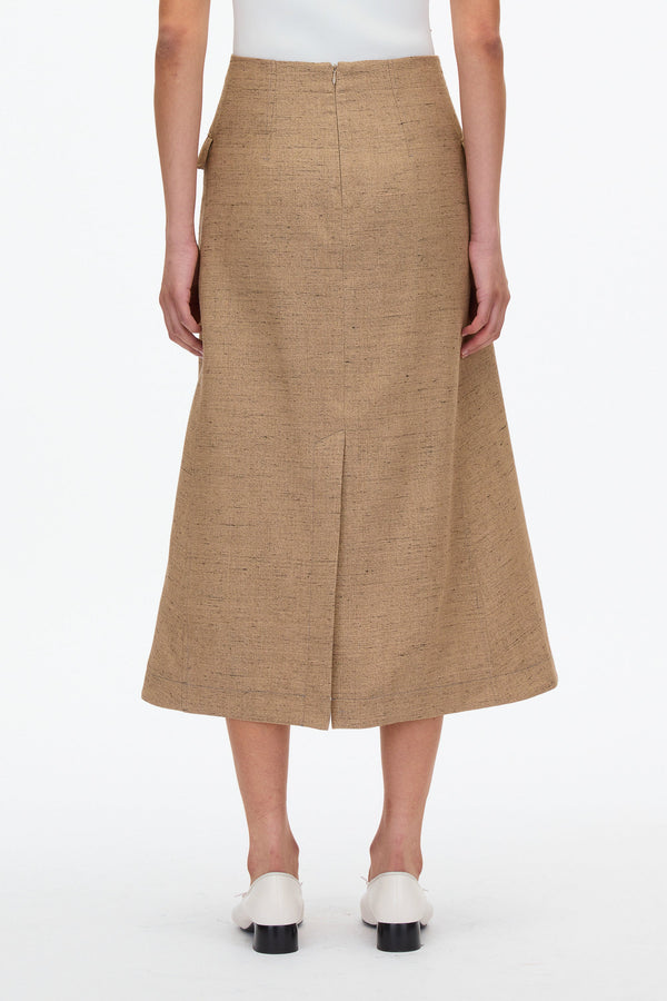 3.1 Phillip Lim Faux Wrap Skirt With Tie Waist FAWN