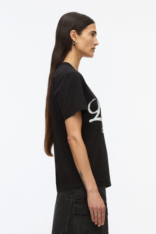 3.1 Phillip Lim I Lov'd You Embroidered Tee BLACK MULTI