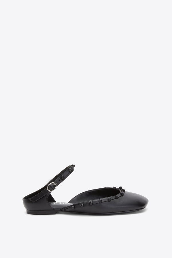 3.1 phillip lim ID Mary Jane Flat with Leather Craft BLACK