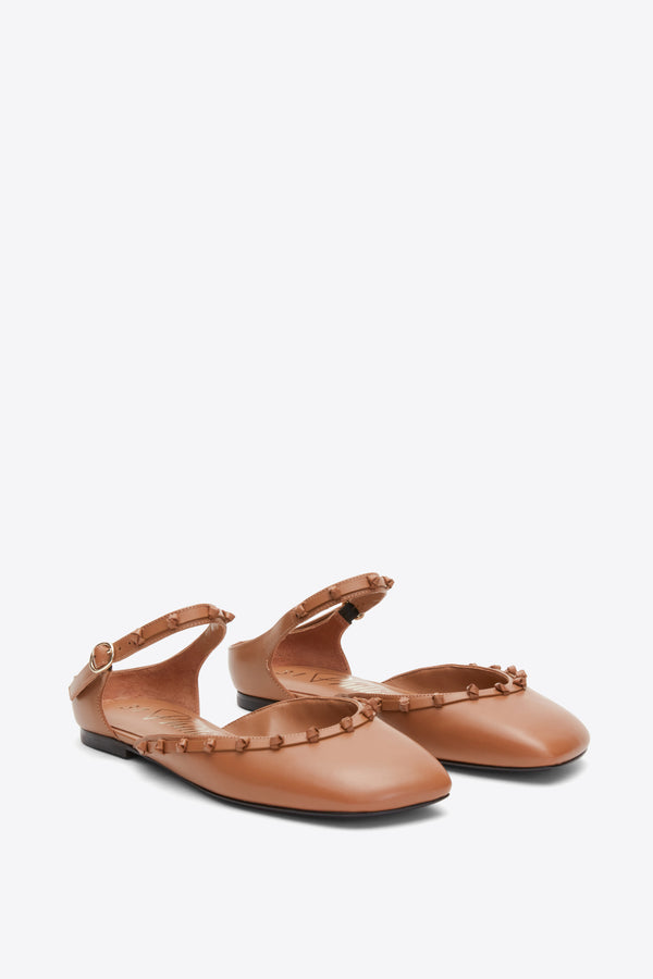 3.1 Phillip Lim ID Mary Jane Flat With Leather Craft CAMEL