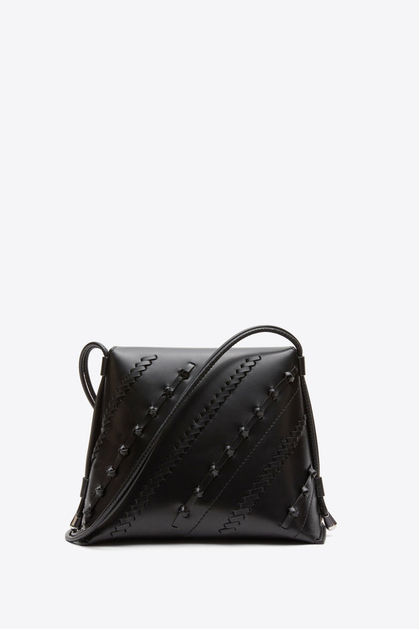 3.1 Phillip Lim ID Petit Soft Shoulder Bag With Leather Craft BLACK