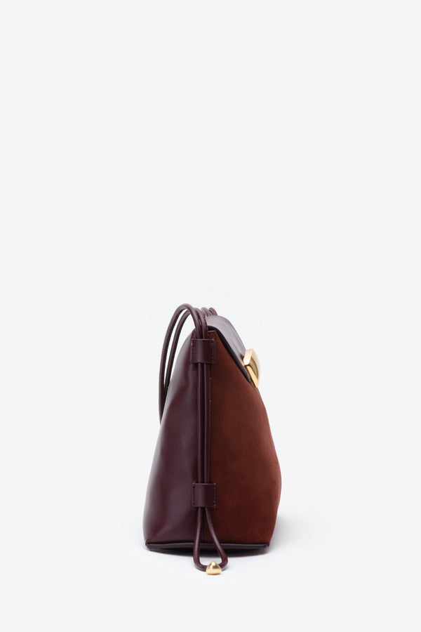 3.1 Phillip Lim ID Petite Soft Shoulder Bag AUBERGINE-BRICK