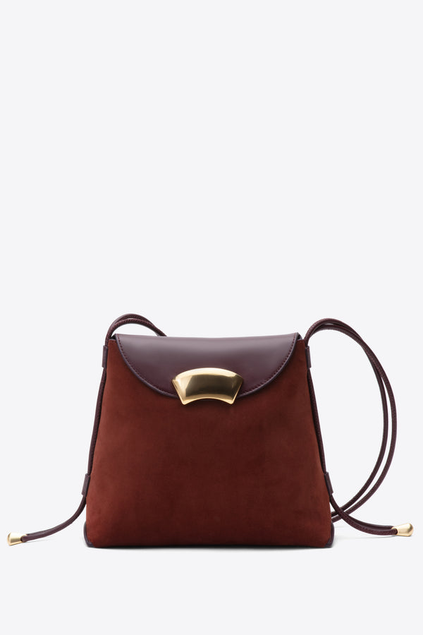 3.1 phillip lim ID Petite Soft Shoulder Bag AUBERGINE-BRICK
