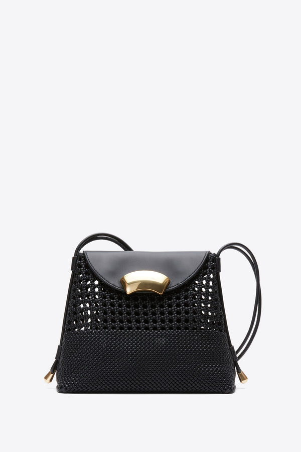 3.1 phillip lim ID Petite Soft Shoulder Bag with Macrame BLACK