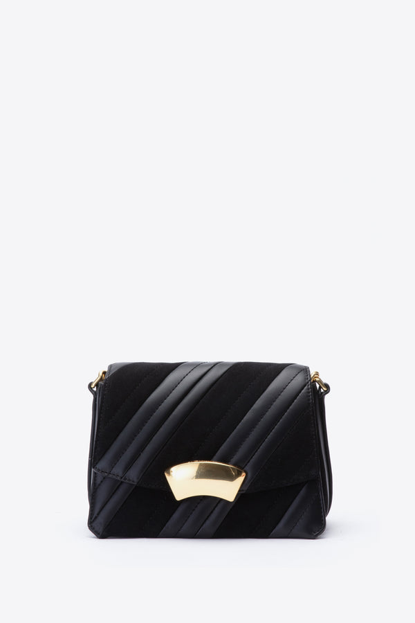 3.1 Phillip Lim ID Quilted Shoulder Bag With Chain BLACK