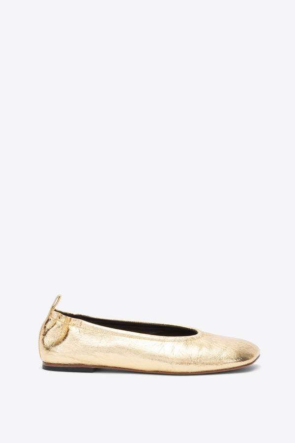 3.1 phillip lim ID Stretch Back Ballerina Flat GOLD