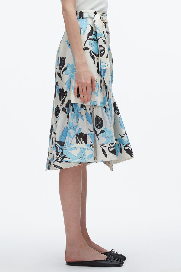 3.1 Phillip Lim Joyful Tulip Cargo Skirt IVORY MULTI