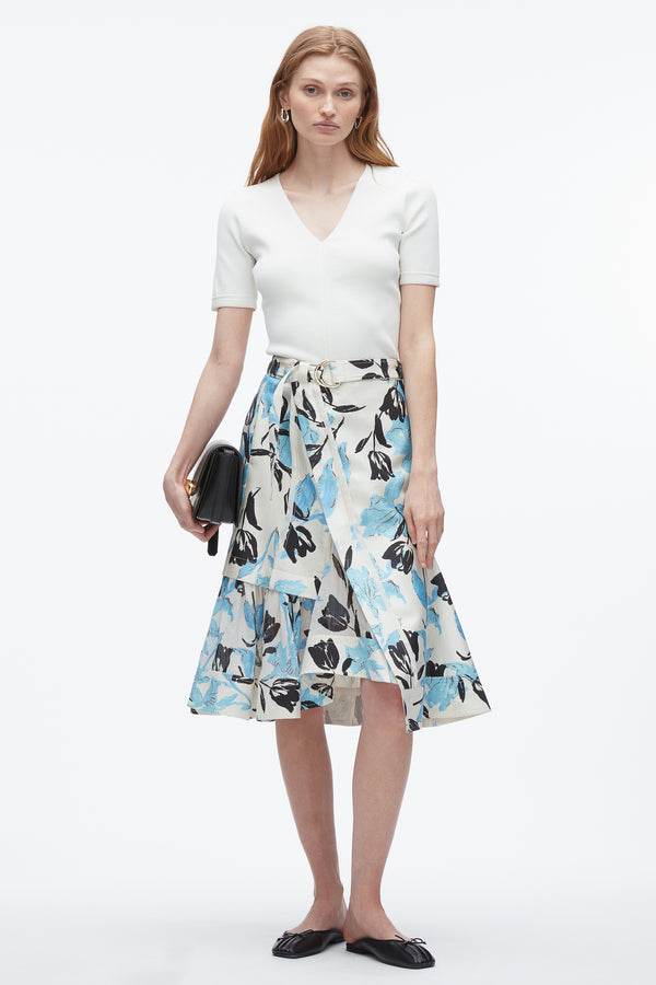 3.1 phillip lim Joyful Tulip Cargo Skirt IVORY MULTI