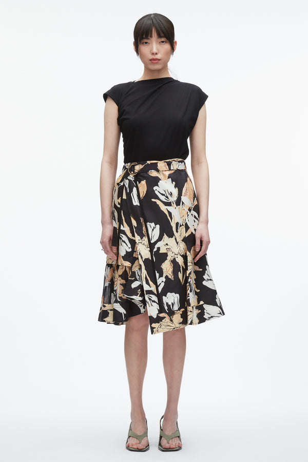 3.1 Phillip Lim Joyful Tulip Cargo Skirt MIDNIGHT MULTI