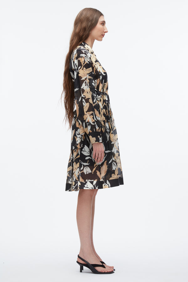 3.1 Phillip Lim Joyful Tulip Shirt Dress MIDNIGHT MULTI