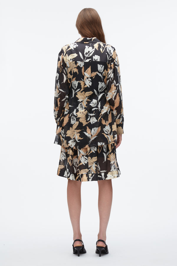3.1 Phillip Lim Joyful Tulip Shirt Dress MIDNIGHT MULTI