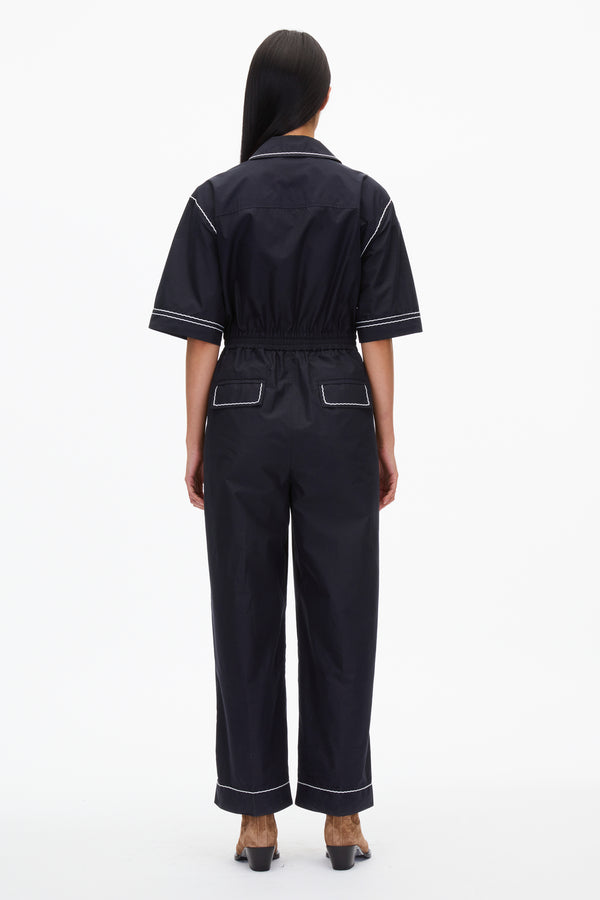 3.1 Phillip Lim Jumpsuit With Wave Embroidery MIDNIGHT