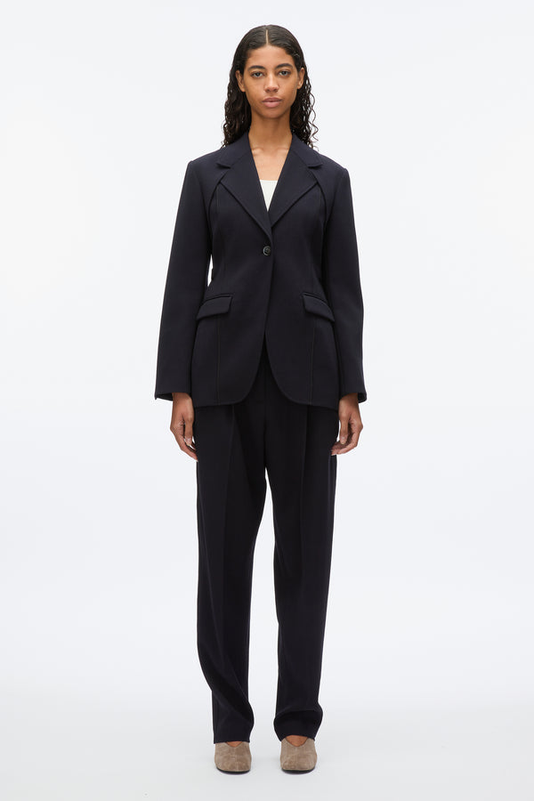 3.1 Phillip Lim Layered Blazer With Tie Belt MIDNIGHT
