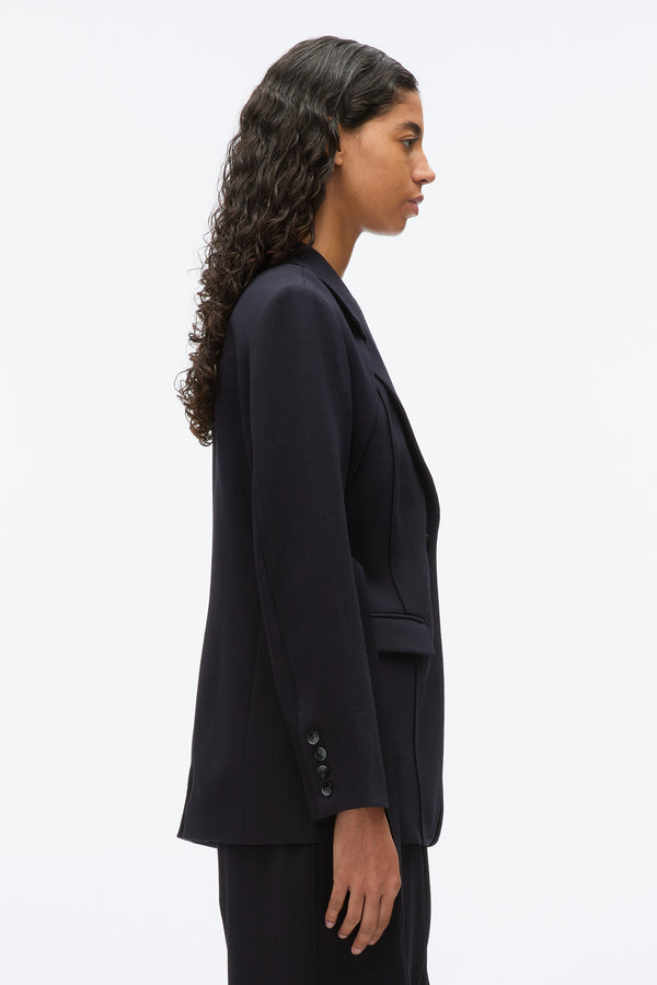 3.1 Phillip Lim Layered Blazer With Tie Belt MIDNIGHT