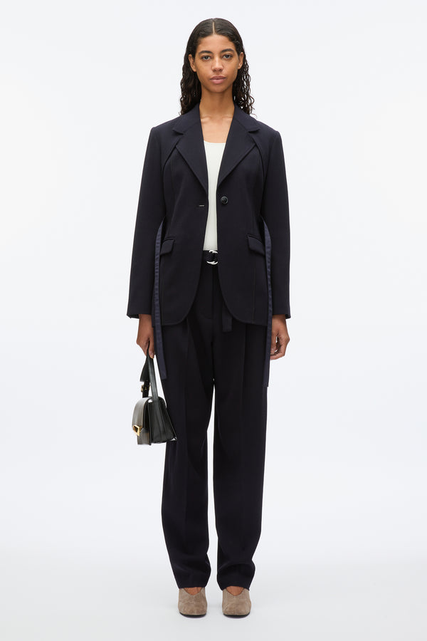3.1 phillip lim Layered Blazer with Tie Belt MIDNIGHT