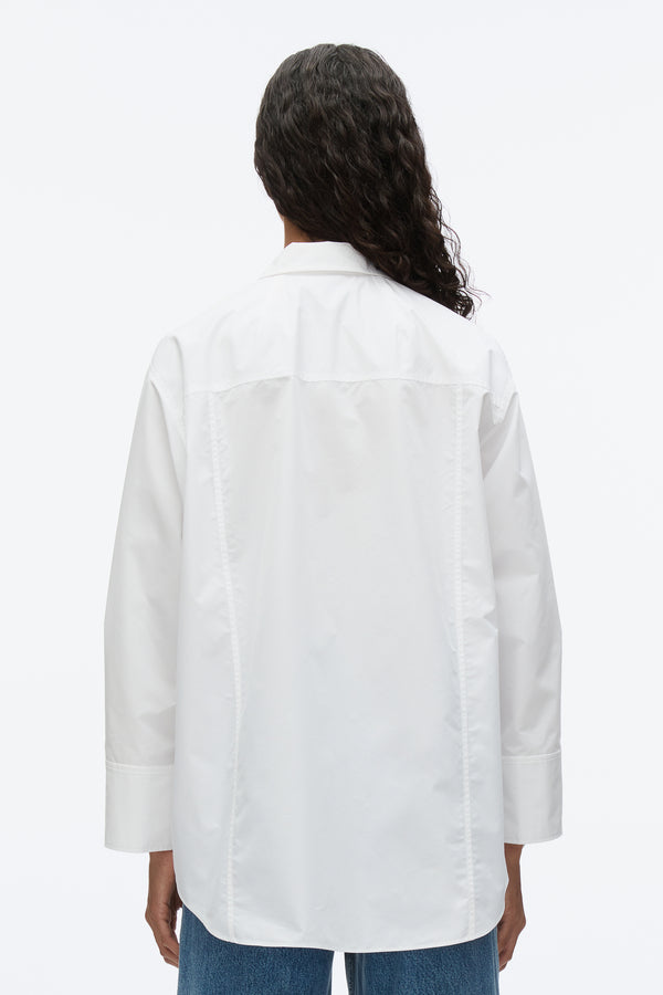 3.1 Phillip Lim Oversize Shirt With Cascade Cuff WHITE