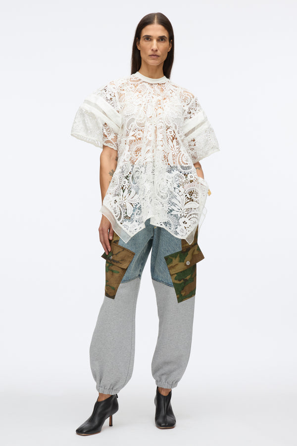 3.1 phillip lim Patchwork Camo Jogger DARK OLIVE MULTI