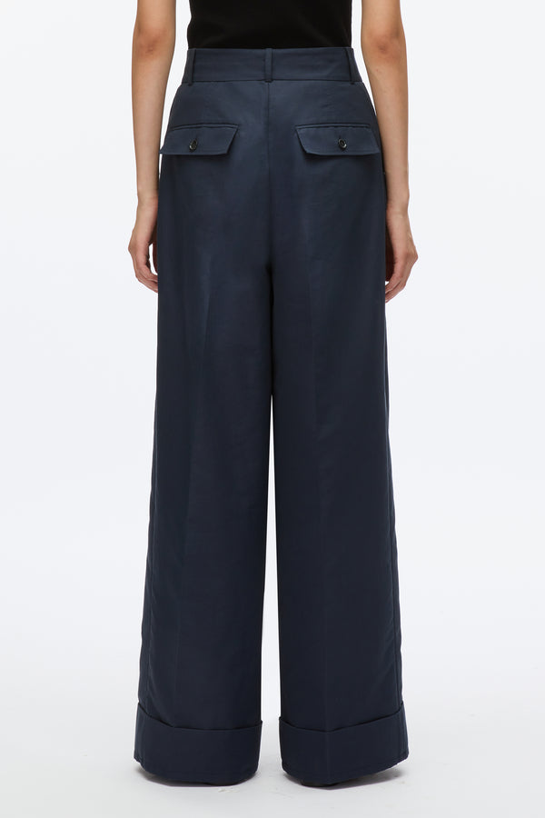 3.1 Phillip Lim Petite Pleated Wide Leg Trouser MIDNIGHT