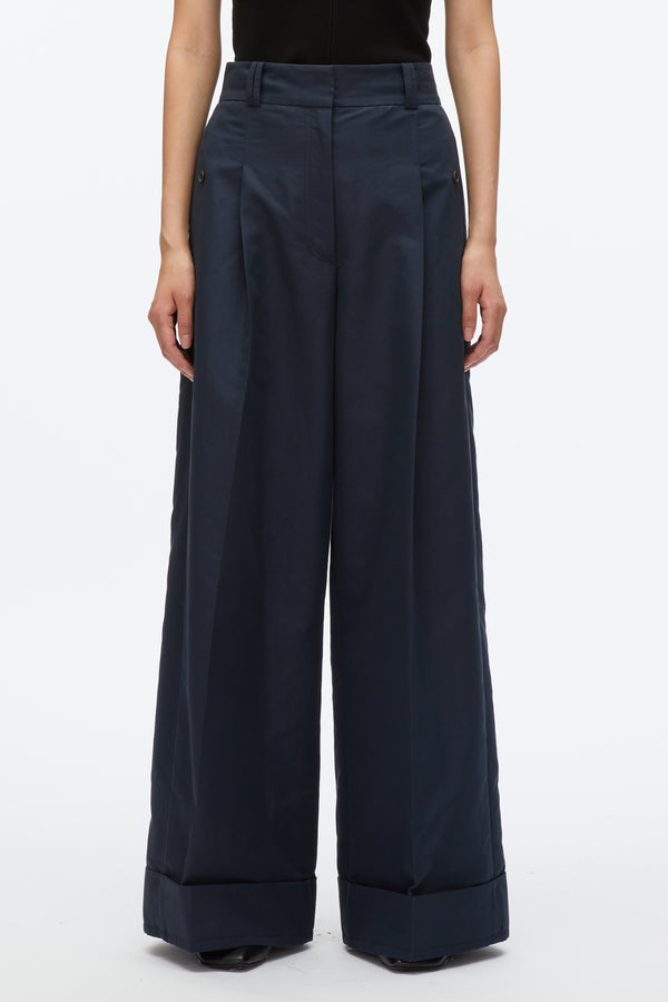 3.1 Phillip Lim Petite Pleated Wide Leg Trouser MIDNIGHT