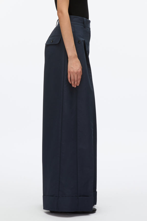 3.1 Phillip Lim Petite Pleated Wide Leg Trouser MIDNIGHT