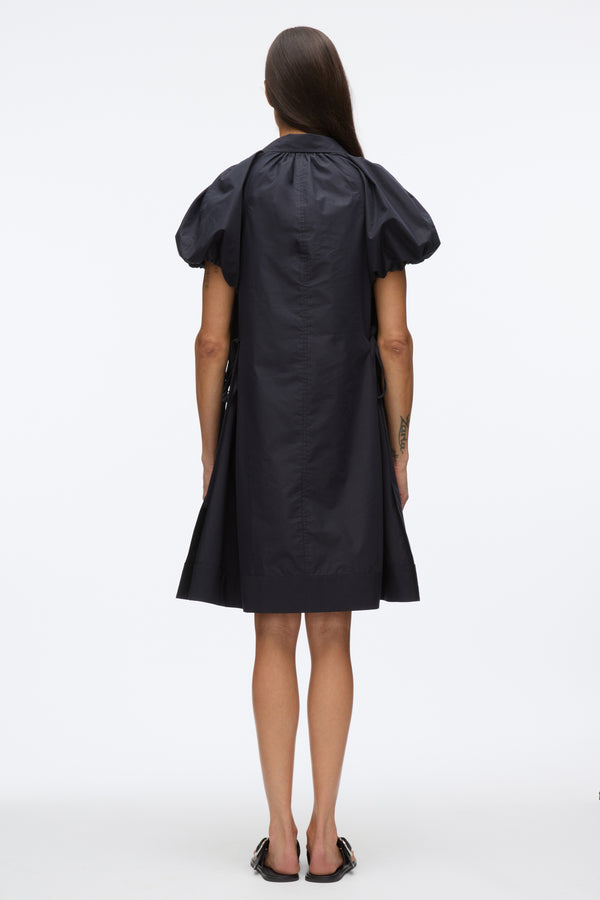 3.1 Phillip Lim Puff Sleeve Short Shirt Dress MIDNIGHT