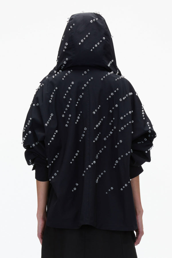 3.1 Phillip Lim Rainfall Embroidered Anorak MIDNIGHT