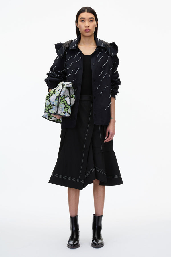 3.1 phillip lim Rainfall Embroidered Anorak MIDNIGHT