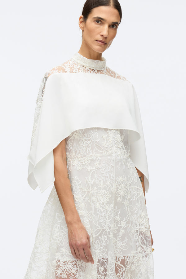 3.1 Phillip Lim Sequin Lace Flounce Maxi Dress ECRU MULTI