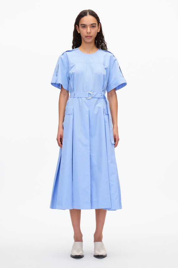 3.1 phillip lim Utility Dress with D-Ring Belt OXFORD BLUE
