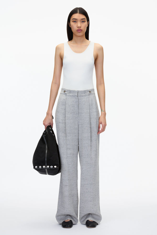 3.1 phillip lim Wide Leg Pleated Trouser CLOUD GREY