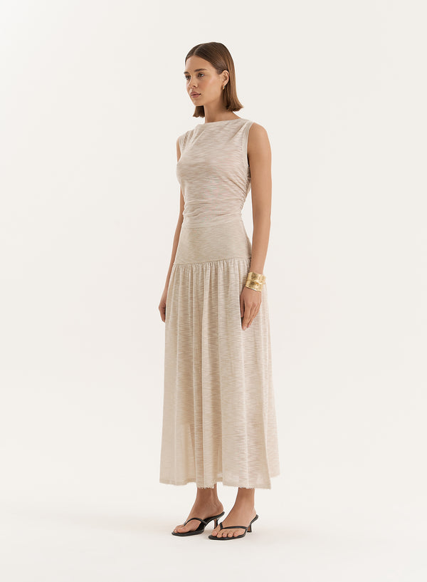 4th & Reckless Beige Cropped Sleeveless Top- Nikki