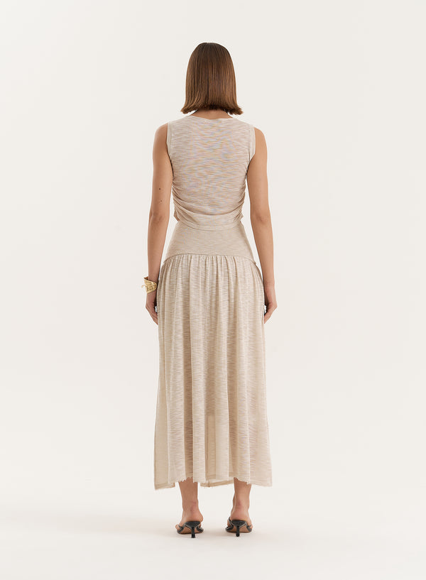 4th & Reckless Beige Cropped Sleeveless Top- Nikki