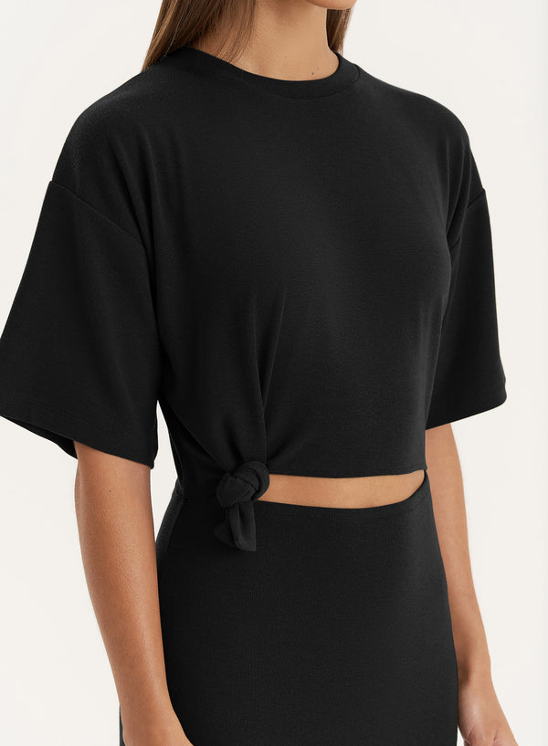 4th & Reckless Black Cut Out Maxi Dress- Summer