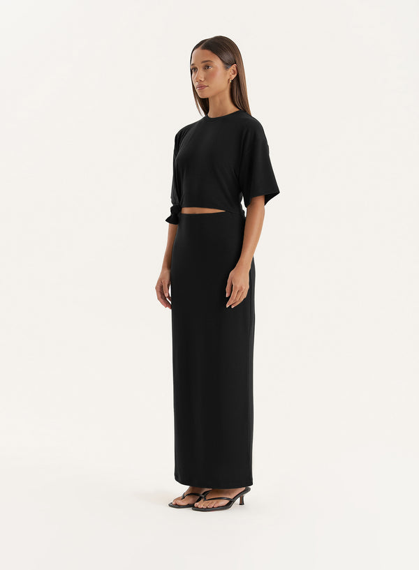 4th & Reckless Black Cut Out Maxi Dress- Summer