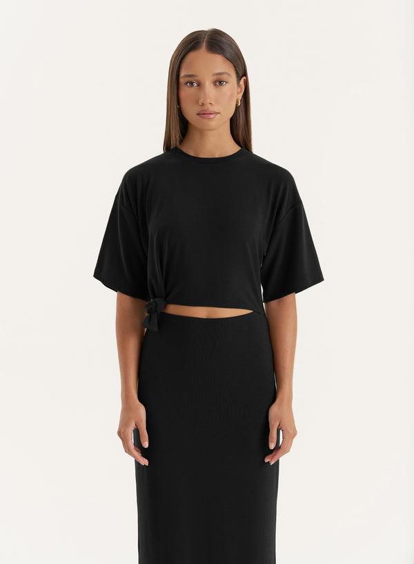 4th & Reckless Black Cut Out Maxi Dress- Summer