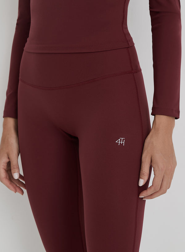 4th & Reckless Burgundy 4th Branded Legging- Anni