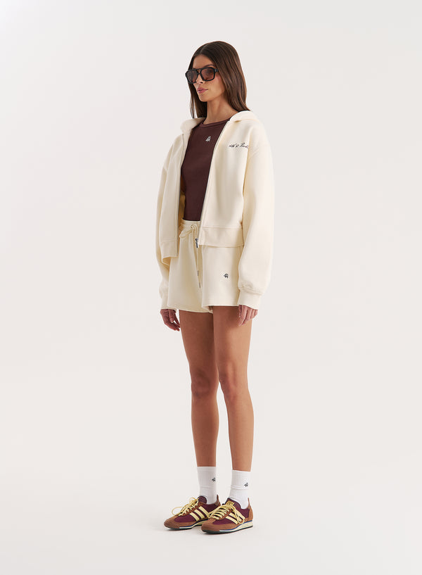 4th & Reckless Cream 4th Branded Shorts- Chai