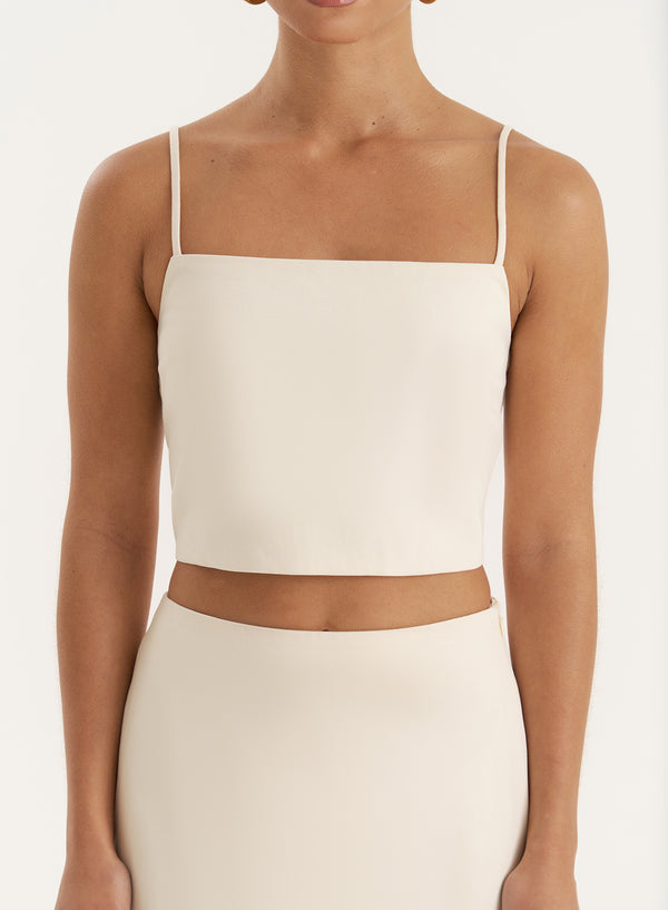 4th & Reckless Cream Cami Crop Top- Lucian