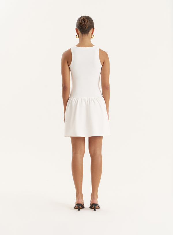 4th & Reckless Cream Drop Waist Mini Dress- Shayna