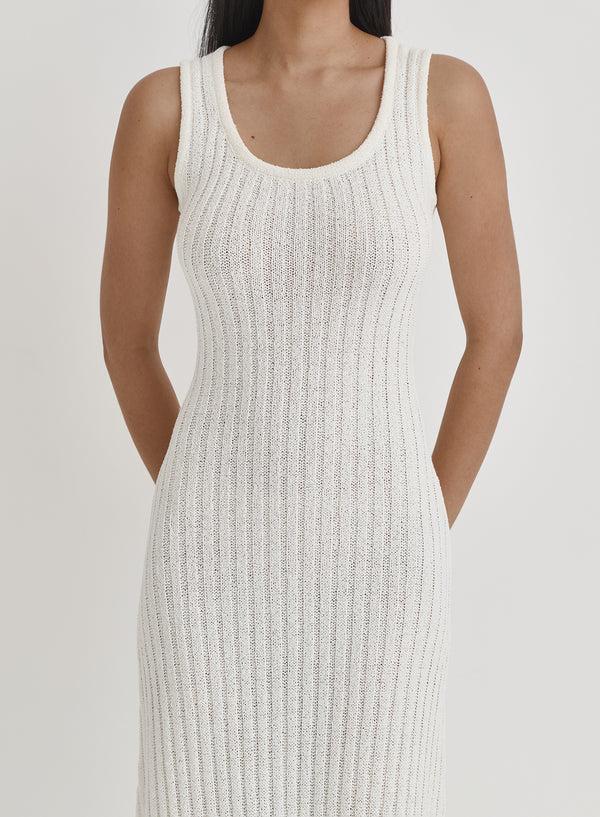 4th & Reckless Cream Knit Maxi Dress- Cadie