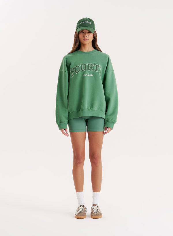 4th & Reckless Green Fourth Branded Sweatshirt- Leon
