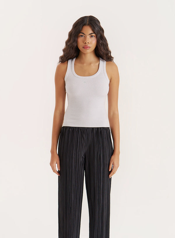 4th & reckless Grey Knitted 4th Vest Top- Tamil