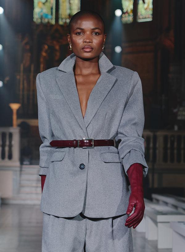 4th & Reckless Grey Wool Blazer- Gabbi
